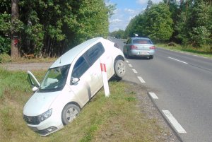 Zdarzenie drogowe na trasie Pisz-Orzysz