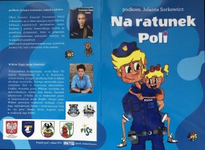 Okładka książki dla dzieci pn. &quot;Na ratunek Poli&quot;.