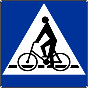Znak drogowy D-6a -przejazd dla rowerzystów