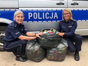 Nakrętki z Komendy Powiatowej Policji w Kolnie