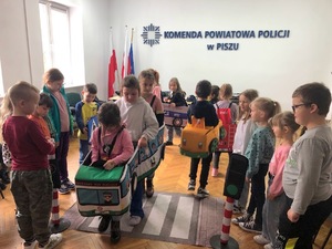 Spotkanie z uczniami w komendzie