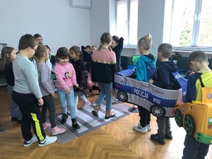Spotkanie z uczniami w komendzie