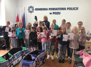 Spotkanie z uczniami w komendzie