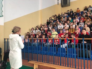 Spotkanie z uczniami w Szkole Podstawowej nr 2 w Piszu