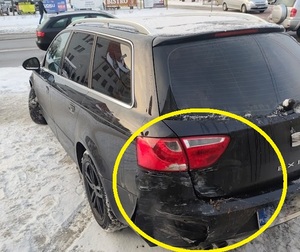 Seat uczestniczący w zdarzeniu drogowym