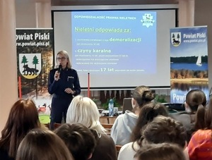 Spotkania z młodzieżą w I Liceum Ogólnokształcącym w Piszu