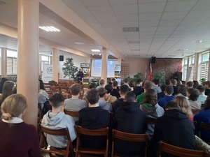 Spotkania z młodzieżą w I Liceum Ogólnokształcącym w Piszu