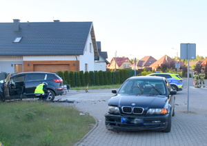 Kolizja z udziałem BMW i Kia