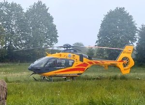 Wypadek z udziałem rowerzysty i renault