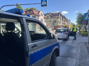 Wypadek na przejściu dla pieszych na ul. Kościuszki w Piszu
