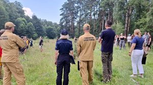 Kontrola obozu harcerskiego w Popielnie