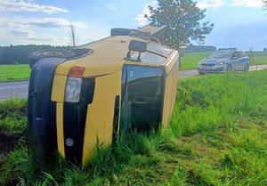 Zdarzenie drogowe na trasie Biała Piska-Szczuczyn