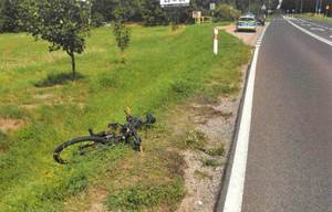 Potrącenie rowerzysty