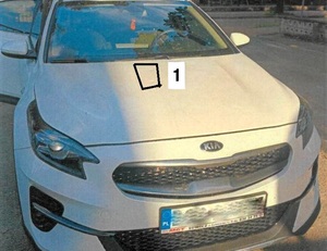 Zniszczona Kia