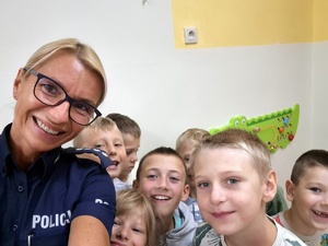 Spotkanie z dziećmi w Szkole Podstawowej w Snopkach