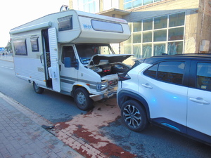 Kolizja trzech aut w Orzyszu