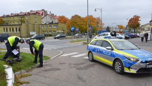 Zderzenie hulajnogi elektrycznej z samochodem