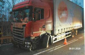 Zdarzenie drogowe na trasie Pisz-Orzysz