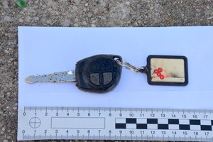 Zabezpieczone kluczyki od skradzionego Suzuki