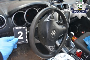 Zabezpieczone skradzione Suzuki