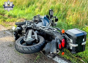 Wypadek śmiertelny z udziałem motocyklisty