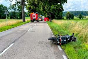 Wypadek śmiertelny z udziałem motocyklisty