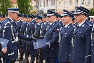 Awanse w KPP Pisz z okazji Święta Policji