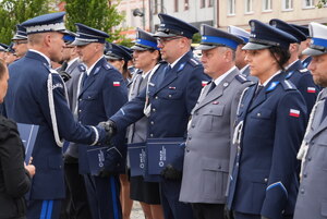 Awanse w KPP Pisz z okazji Święta Policji