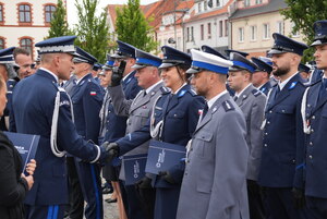 Awanse w KPP Pisz z okazji Święta Policji