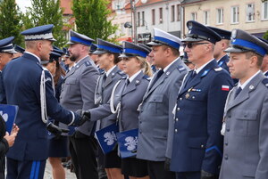 Awanse w KPP Pisz z okazji Święta Policji