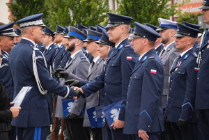 Awanse w KPP Pisz z okazji Święta Policji