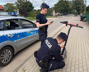 Słuchacze z Akademii Policji w Szczytnie na praktykach w Piszu