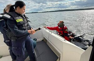 Słuchacze z Akademii Policji w Szczytnie na praktykach w Piszu