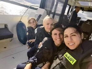 Słuchacze z Akademii Policji w Szczytnie na praktykach w Piszu